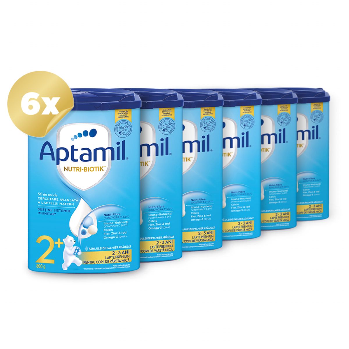 Lapte praf Aptamil Junior 2+, 6 pachete x 800 g Aptamil