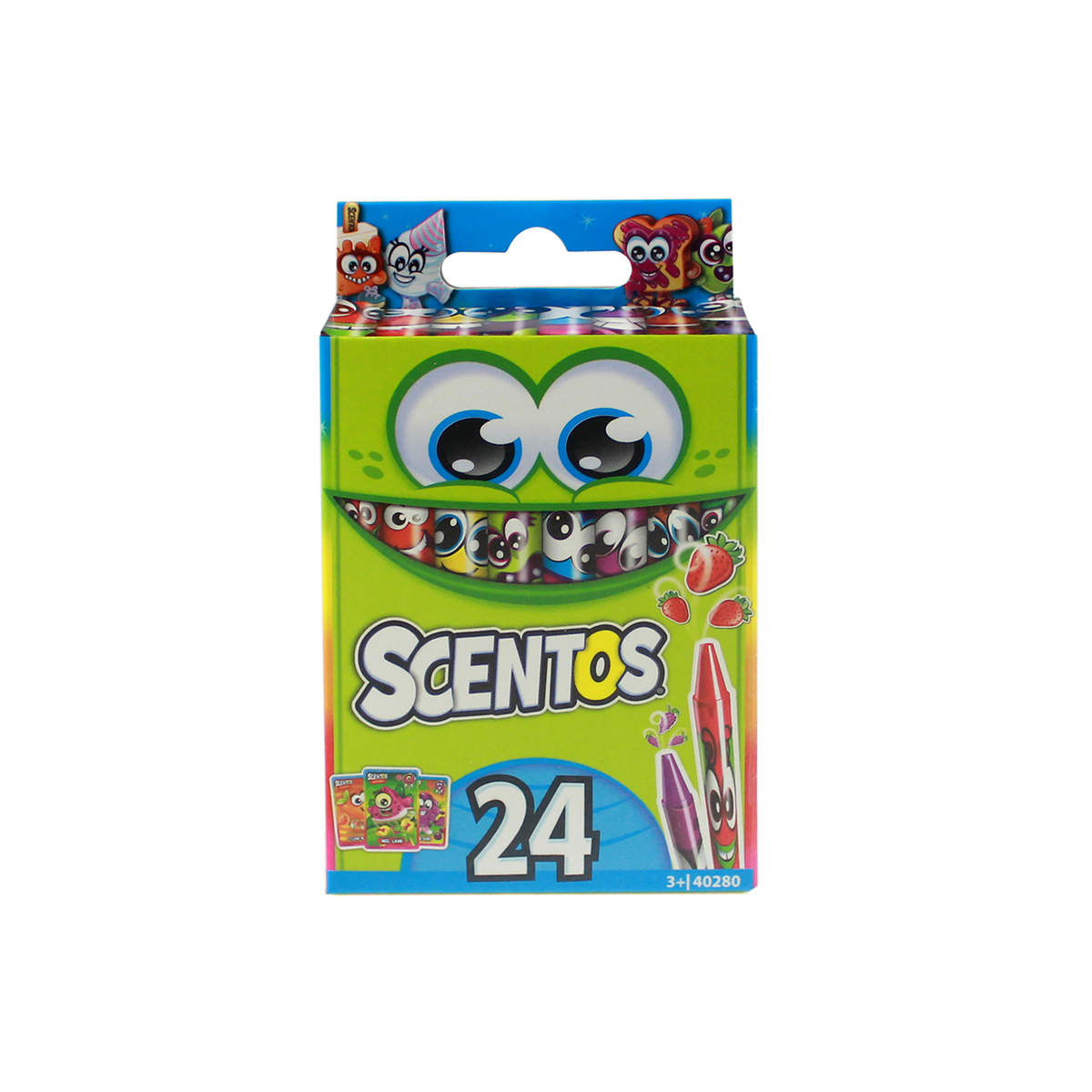 Set 24 creioane cerate parfumate scentos, multicolor