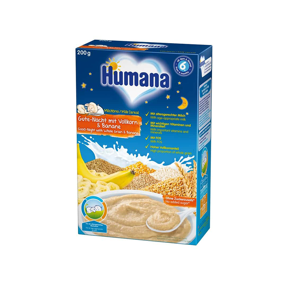 Cereale cu lapte humana noapte buna, 200 g, 6 luni+