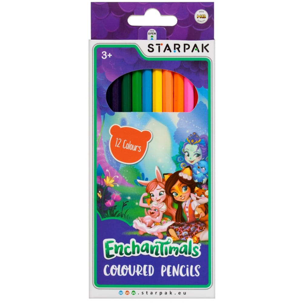 Poze Creioane colorate Starpak, Enchantimals, 12 buc