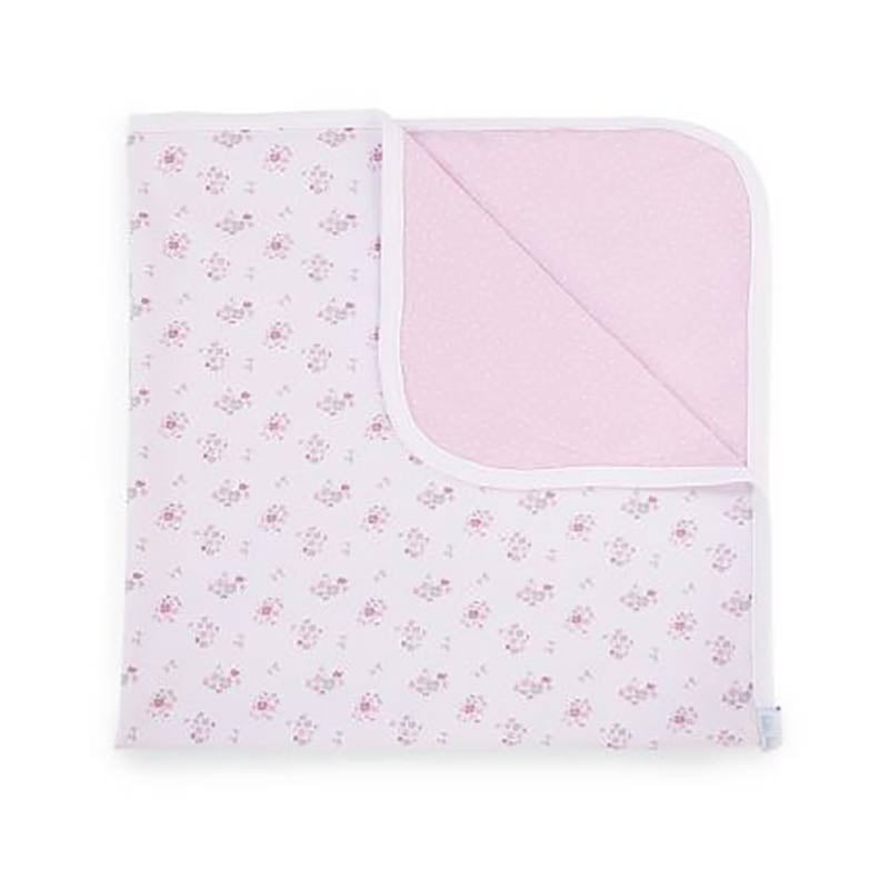 Paturica bebe kikka boo pink flowers, 80 x 80 cm