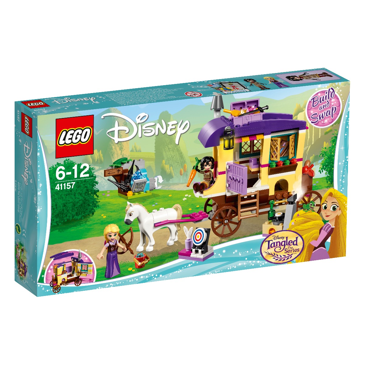 LEGO® Disney Princess™ - Rulota de calatorii a lui Rapunzel (41157)