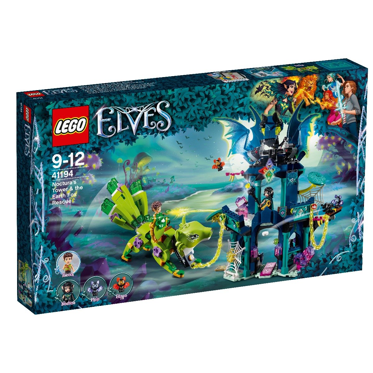 lego® elves - turnul lui noctura si salvarea vulpii de pamant (41194)