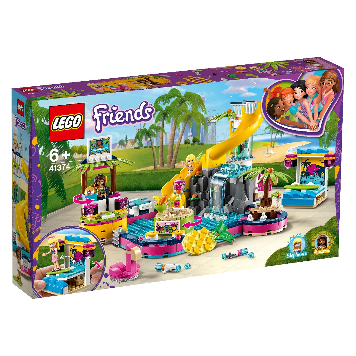 LEGO® Friends - Petrecerea la piscina a Andreei (41374) imagine