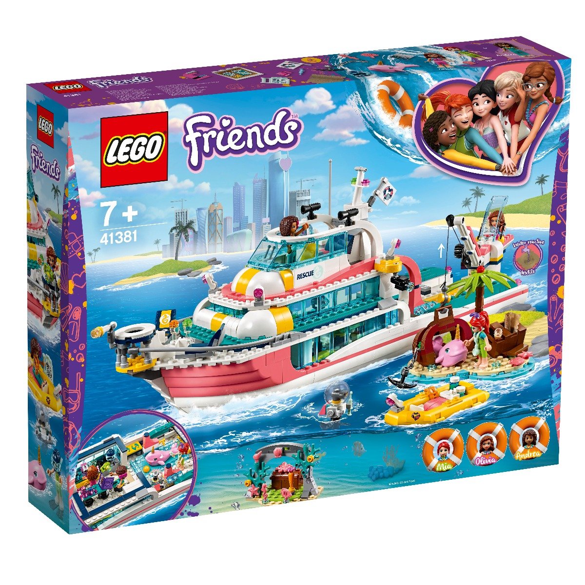 LEGO® Friends - Barca pentru misiuni de salvare (41381) imagine