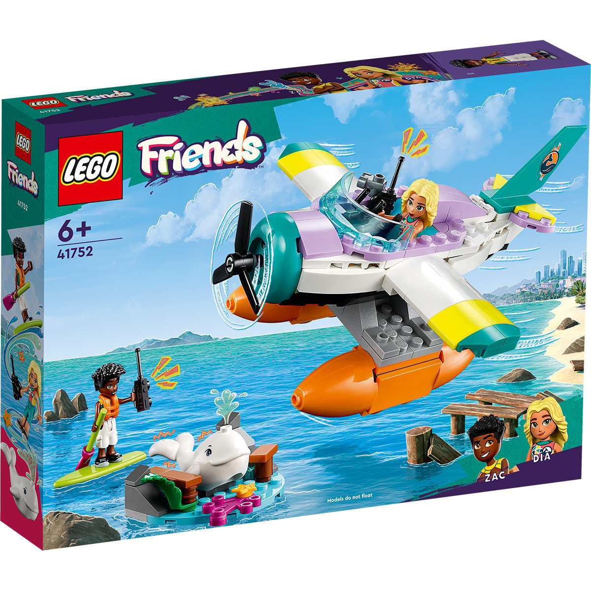LEGO® Friends – Avion de salvare pe mare (41752) (41752) imagine noua responsabilitatesociala.ro