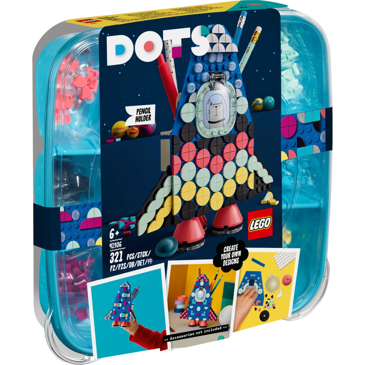 LEGO® Dots – Suport pentru creioane (41936) LEGO imagine 2022
