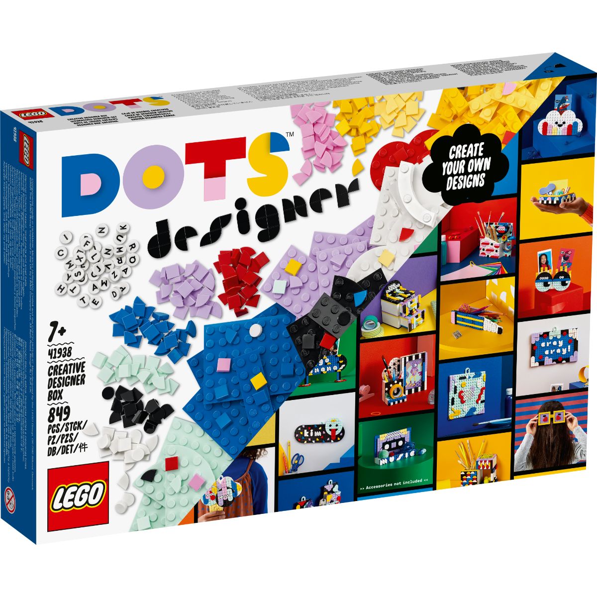 LEGO® Dots – Cutie creativa de designer (41938) (41938) imagine noua responsabilitatesociala.ro