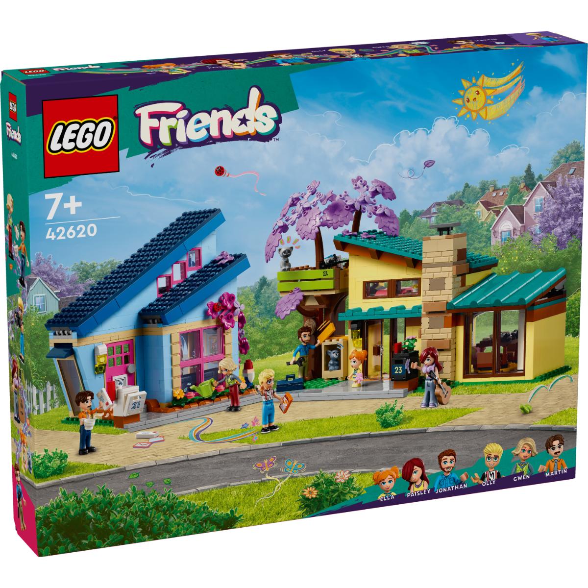 LEGO® Friends – Casele familiale ale lui Olly si Paisley (42620) LEGO® imagine noua responsabilitatesociala.ro