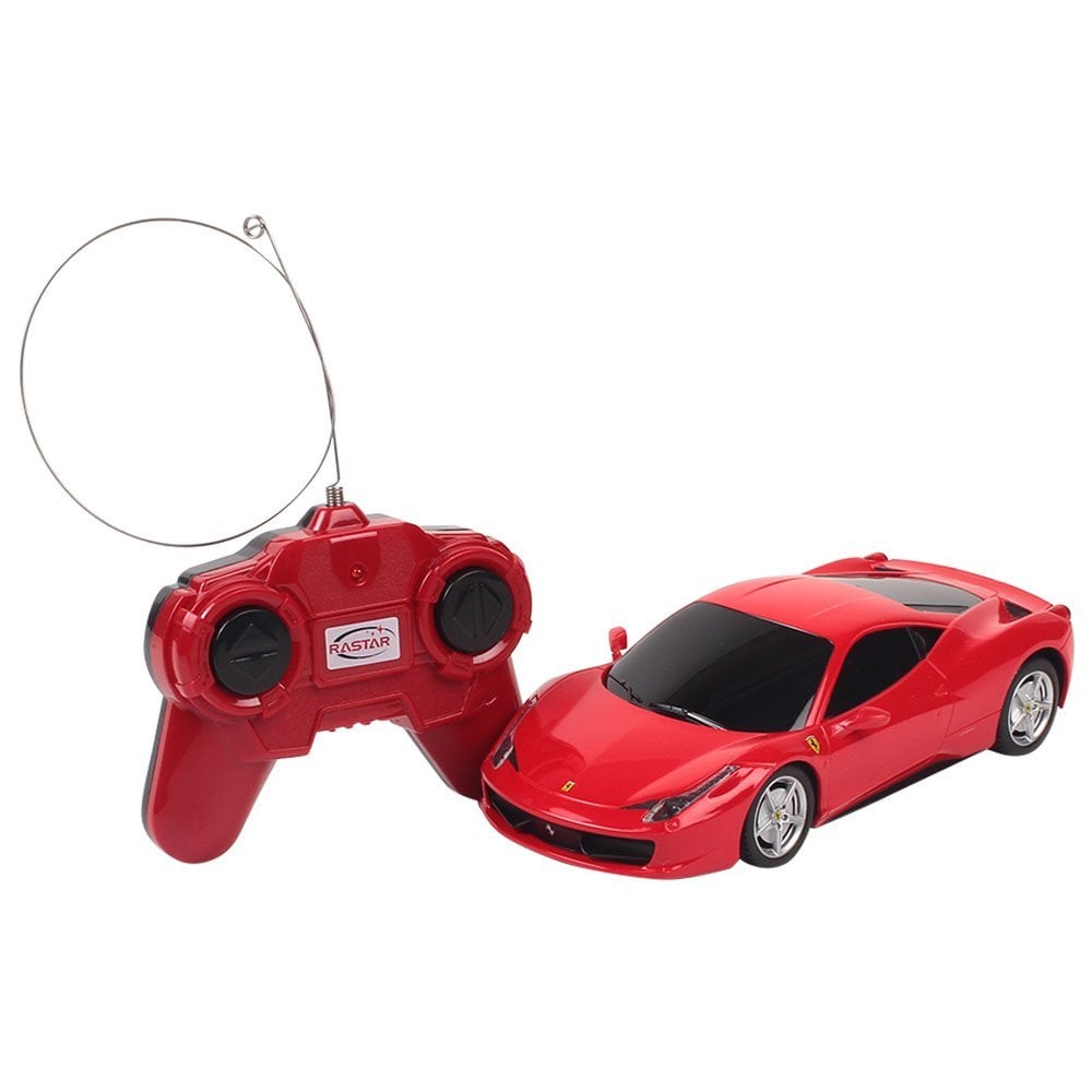 Masina cu telecomanda rastar ferrari 458, italia, 1:24, rosu
