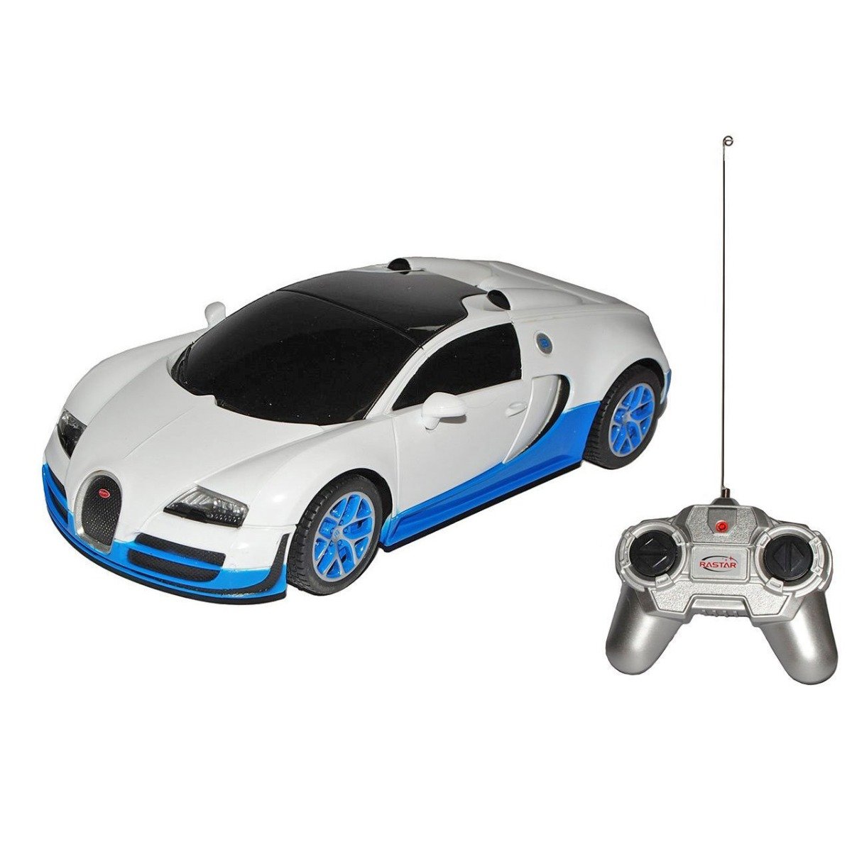 Masina cu telecomanda rastar bugatti grand sport vitesse,1:24, alb