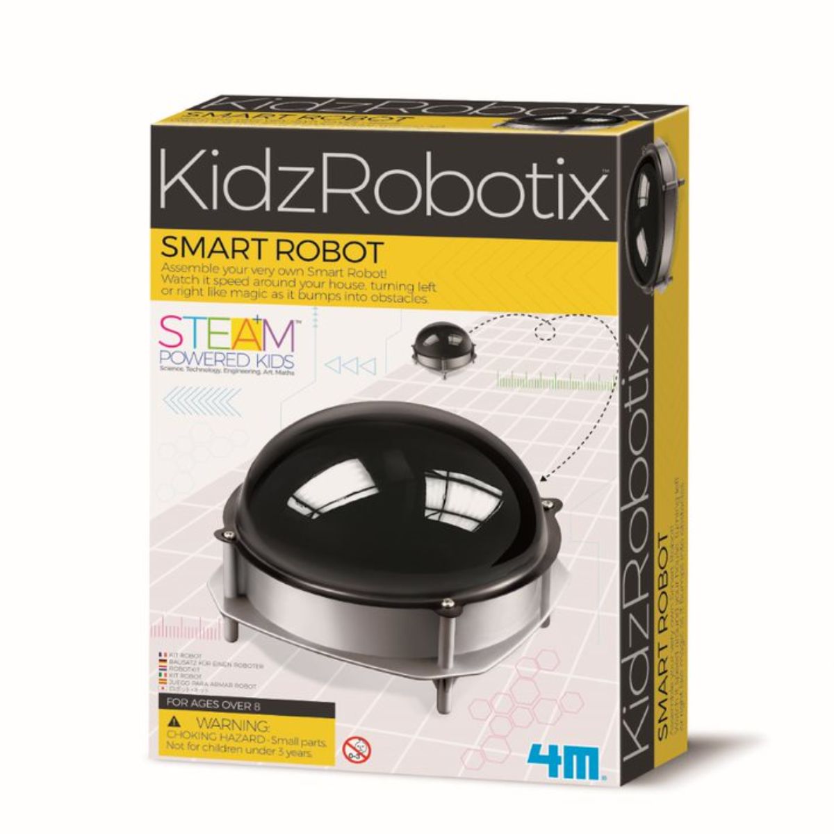 Kit constructie robot, 4M, Smart Robot Kidz Robotix 4M imagine noua responsabilitatesociala.ro