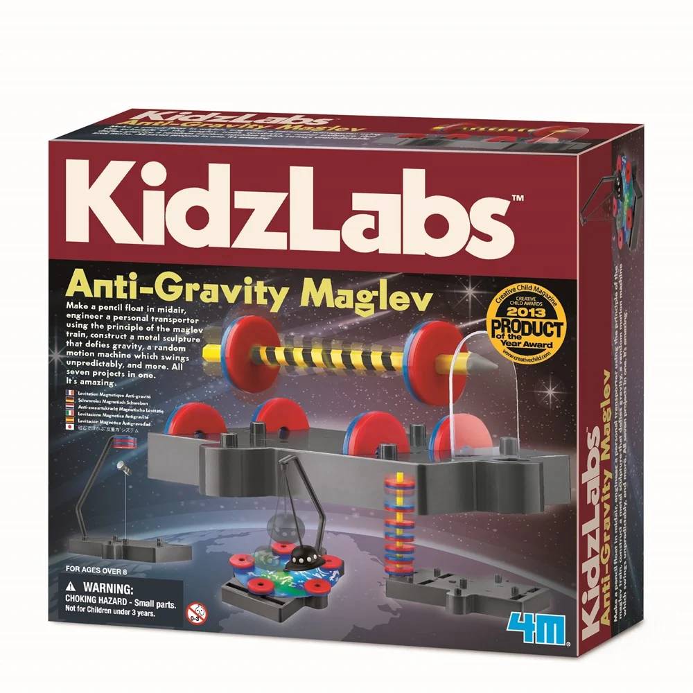 Kit experimente Kidzlabs, 4M, Levitatie magnetica antigravitationala