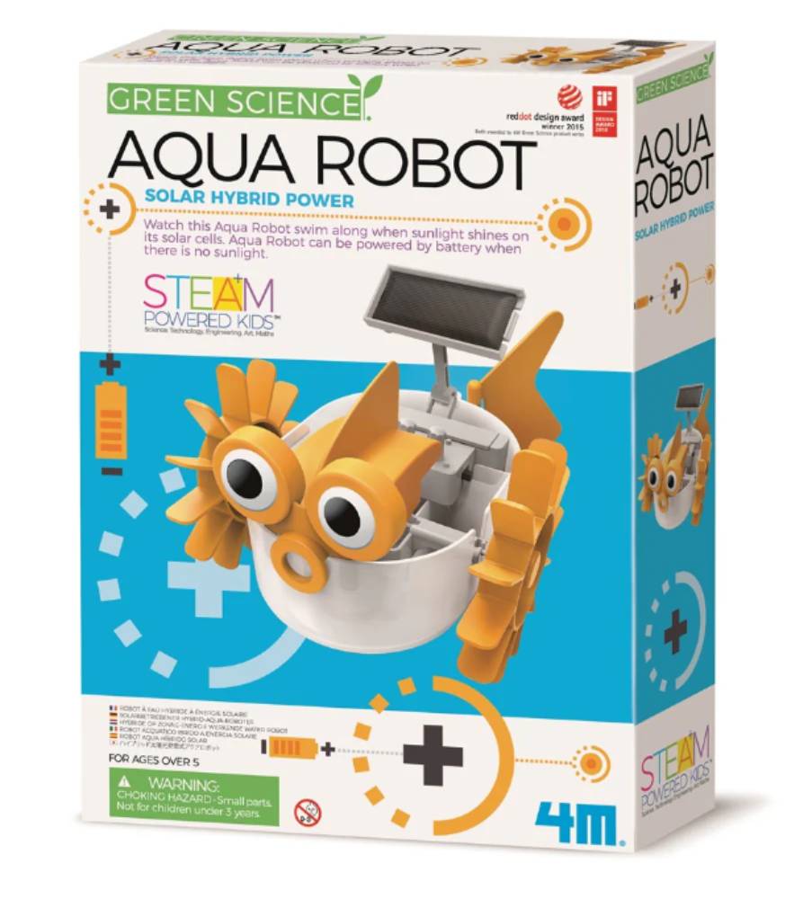 Kit Constructie robot ecologic acvatic, 4M, Stiinta verde