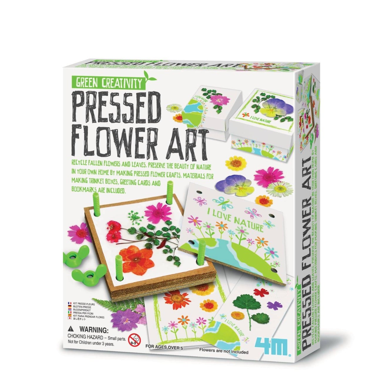 Kit creativ, Presa pentru flori si frunze, 4M, Green Creativity