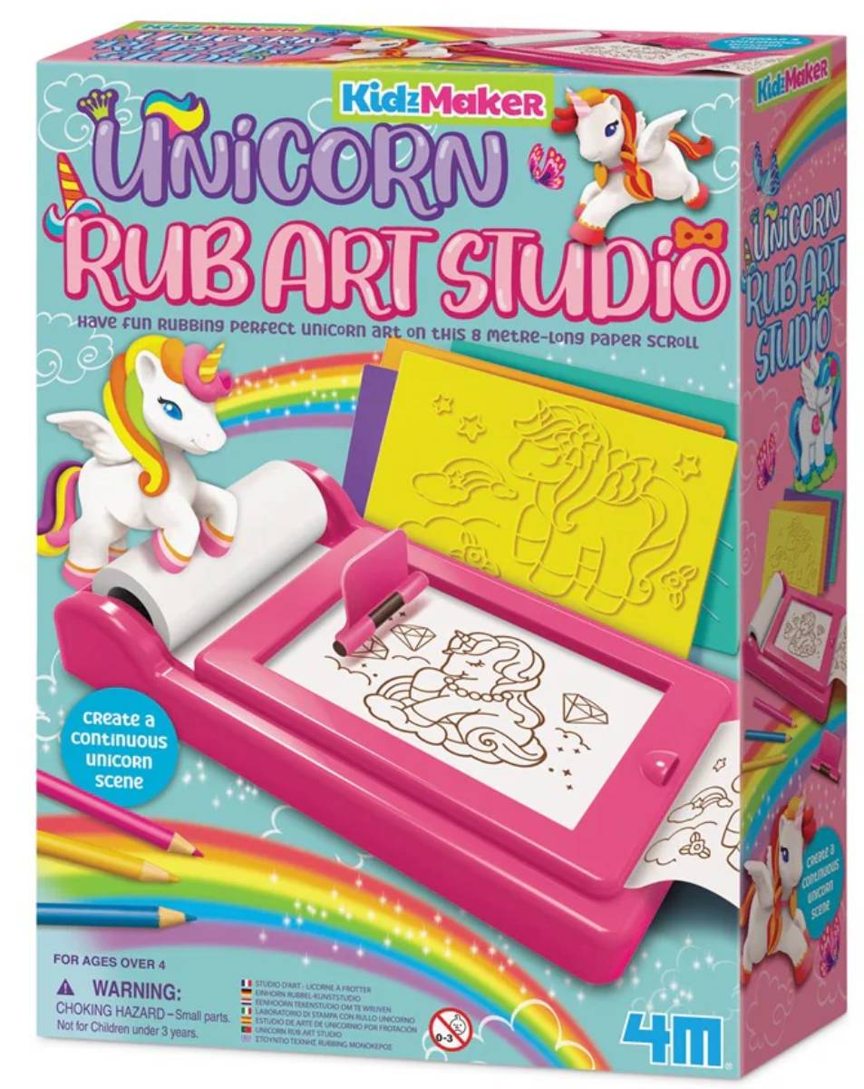 Studio creativ, 4M, Imprimare prin transfer, Unicorni, Kidzmaker