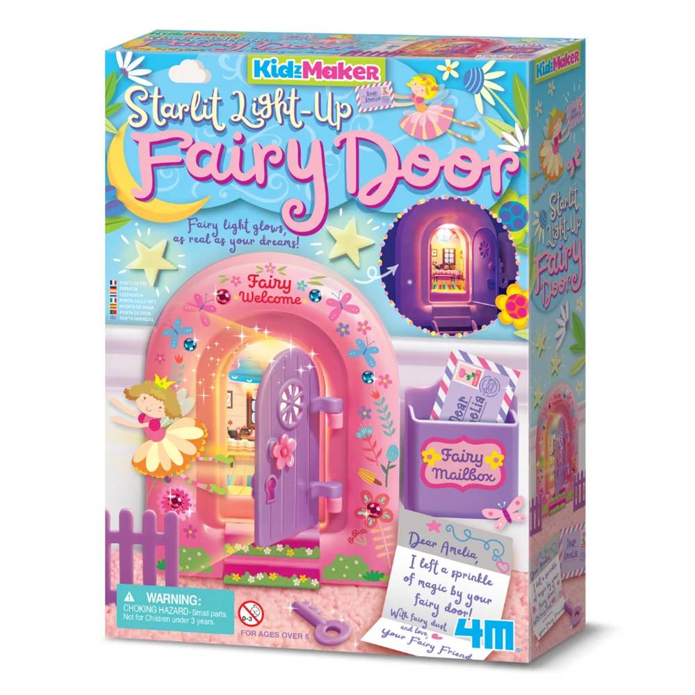 Kit creativ Kidzmaker, 4M, Poarta zanelor luminoasa cu stele