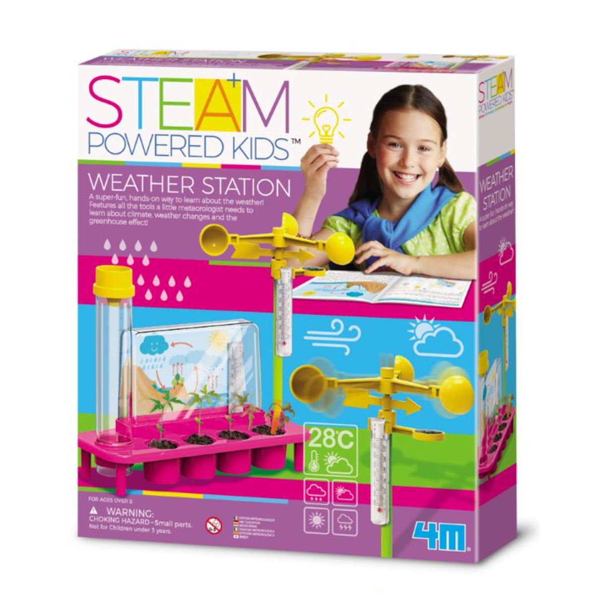 Kit stiintific, 4M, Statia Meteo, Steam Kids 4M imagine noua responsabilitatesociala.ro