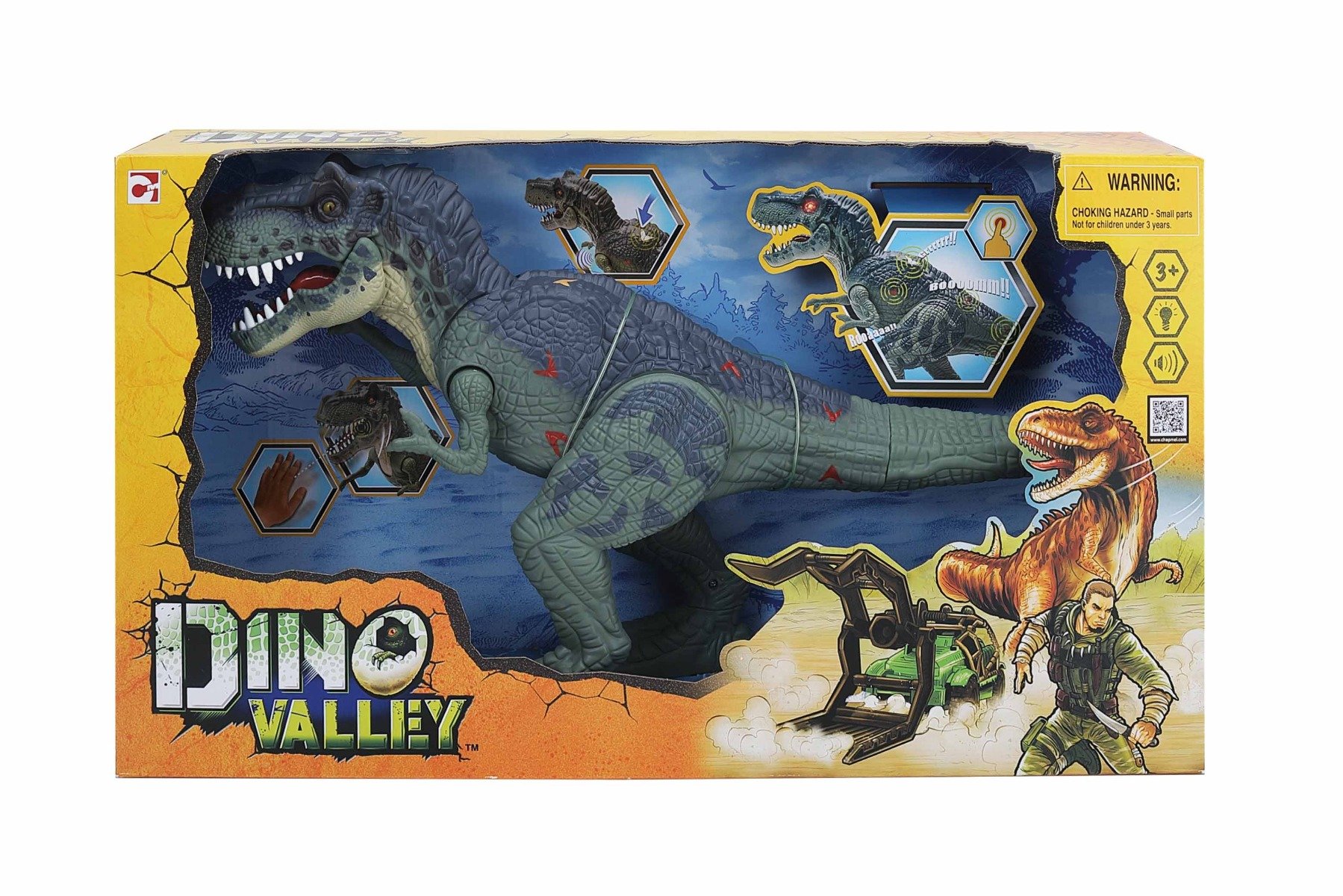 Figurina interactiva T-Rex, Dino Valley Dino