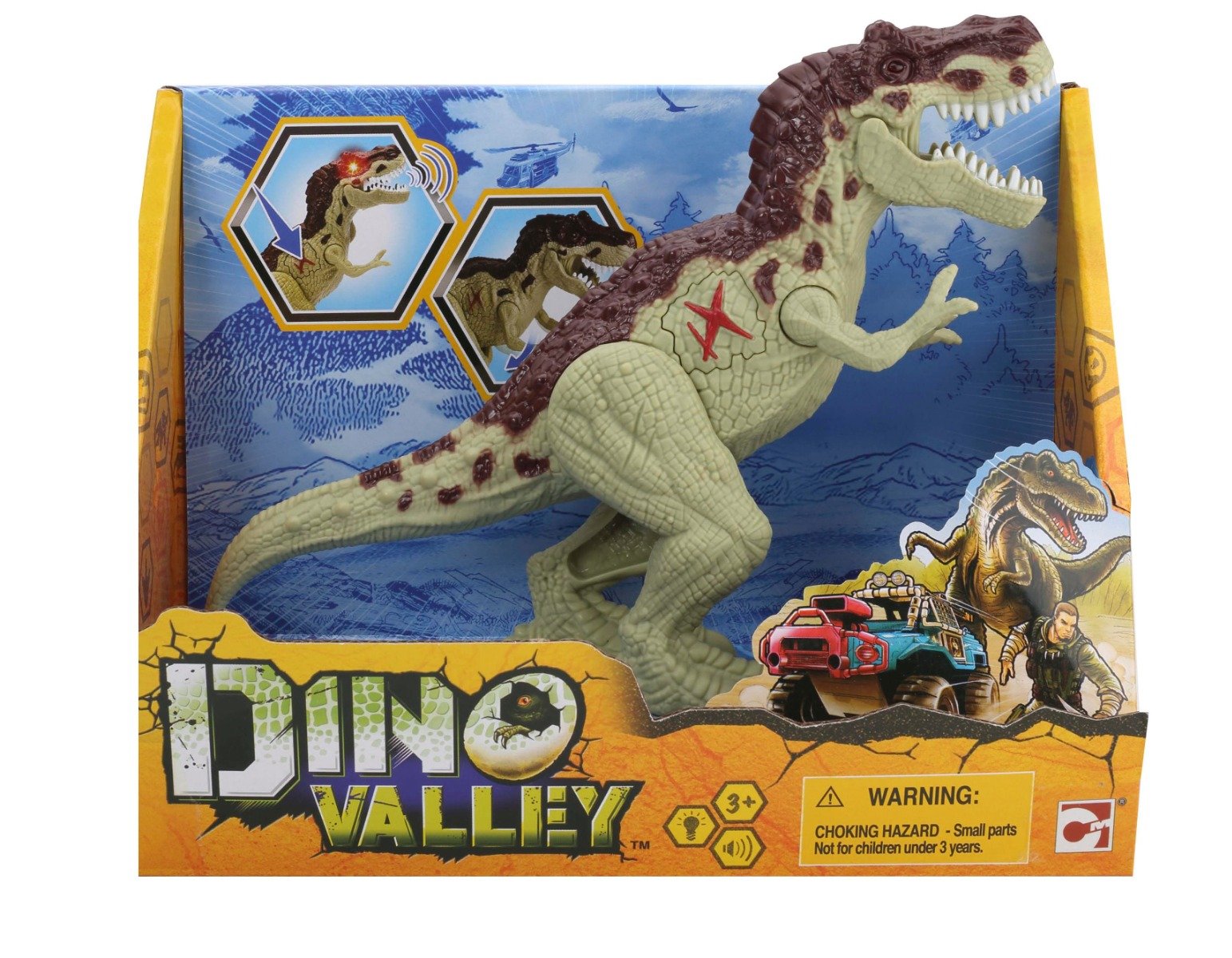 Figurina Dino Valley, Mega dinozaur cu sunete si lumini Dino imagine noua responsabilitatesociala.ro