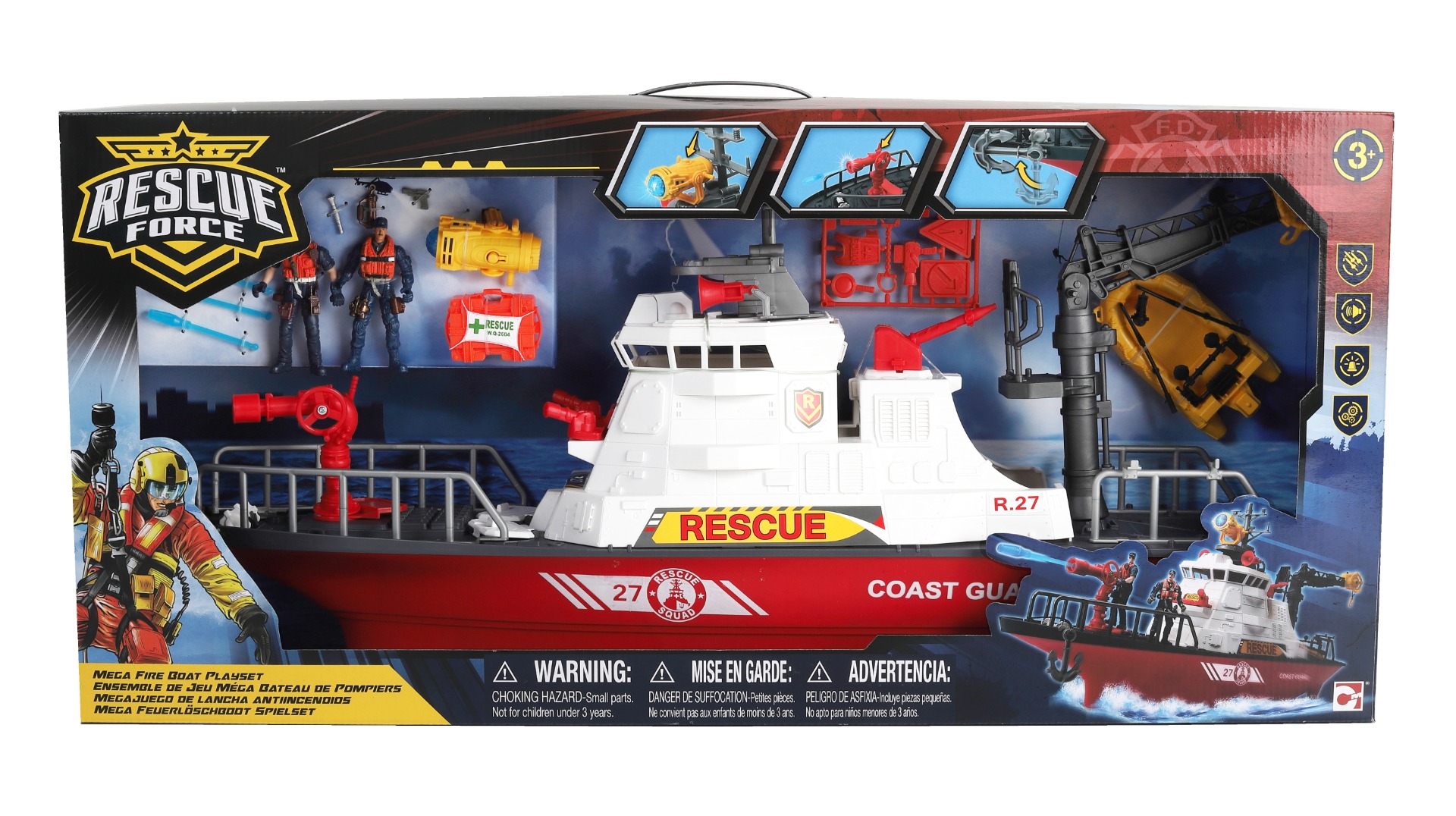 Set de joaca Rescue Force, Nava de salvare figurine imagine 2022 protejamcopilaria.ro