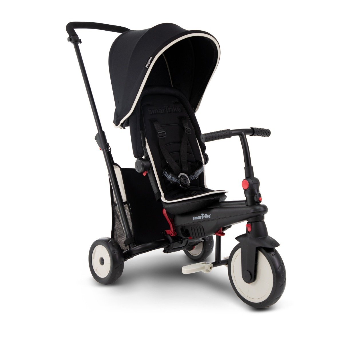 Tricicleta pliabila 6 in 1, Smart Trike, Black and Cream Pipping