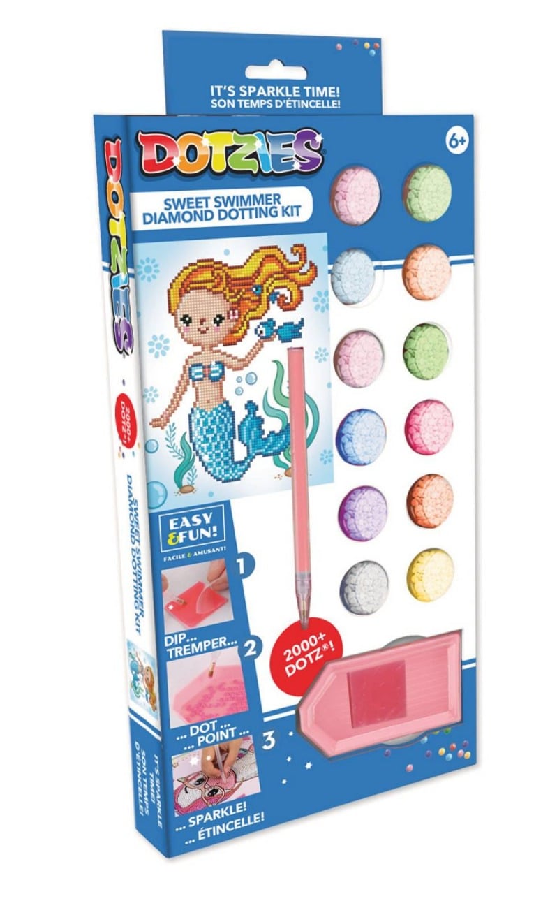 Set creativ pictura cu diamante, Diamond Dotz, Sirena