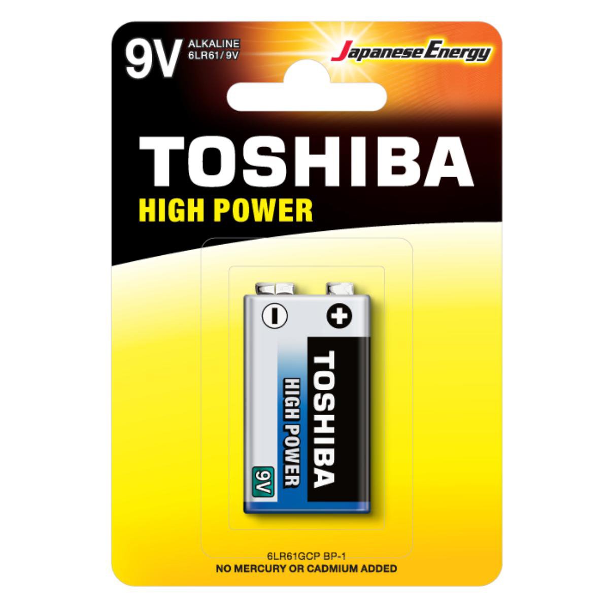 Baterie Alcalina Toshiba, 9V Blu Line, BL 1