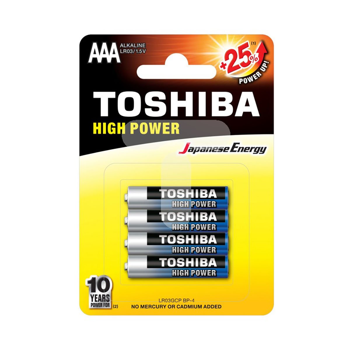 Set 4 baterii Toshiba High Power R3 ALK Blue Line AAA AAA imagine noua