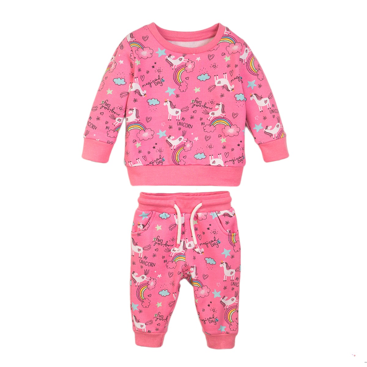 Set bluza cu maneca lunga si pantaloni sport Magical Days Minoti 4Jsuit
