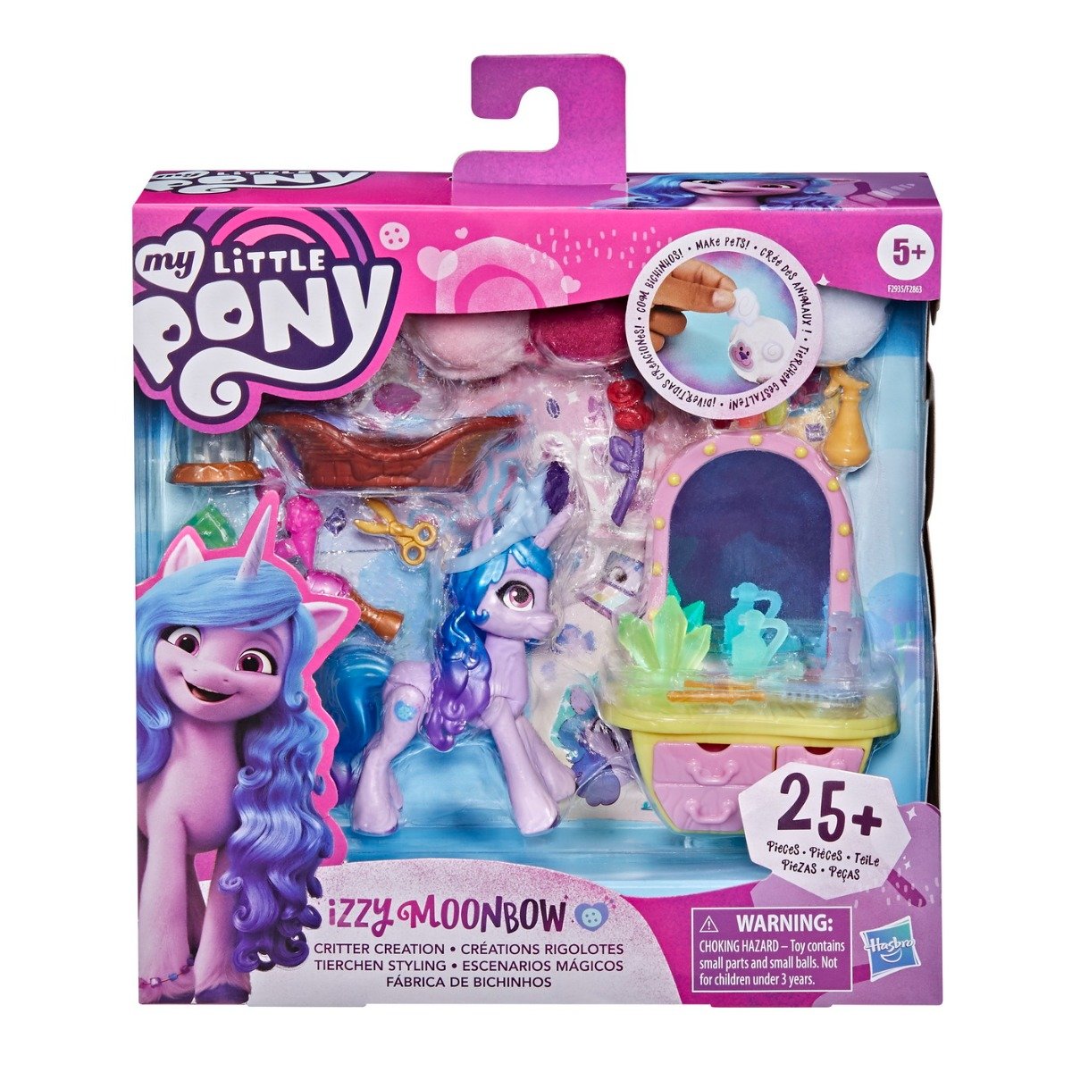 Set figurina cu accesorii, My Little Pony, Scene Stralucitoare cu Izzy, F2935 Accesorii