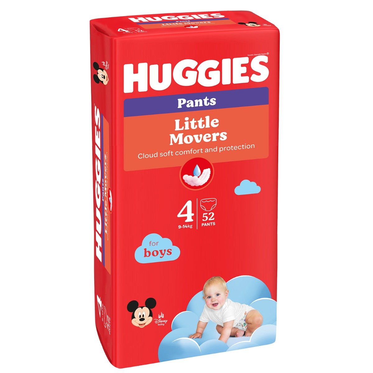 Scutece chilotel Huggies Pants Mega, nr 4, Boy, 52 buc, 9-14 kg