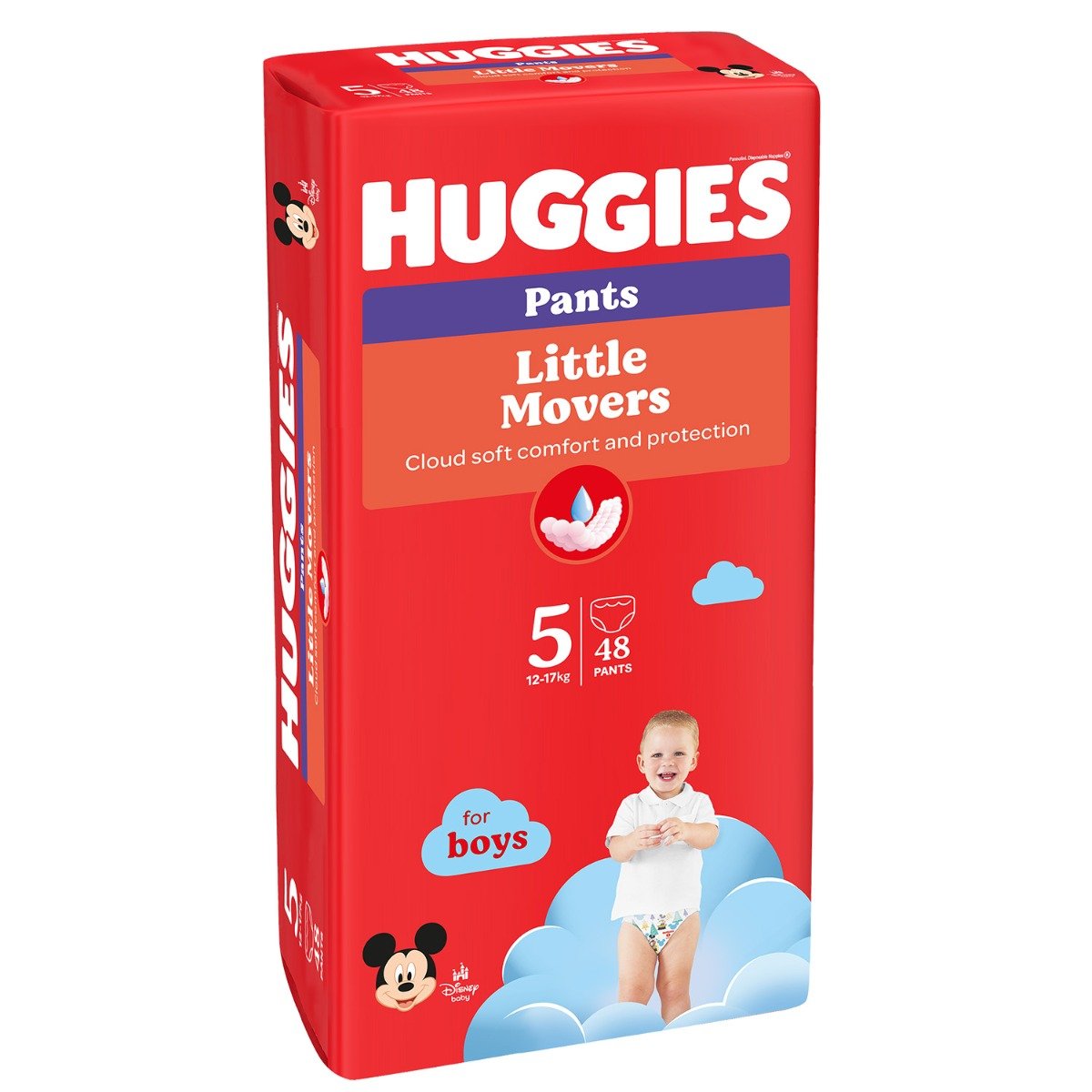 Scutece chilotel Huggies Pants, Skin Comfort, Nr 5, Boy, 48 buc, 12-17 kg