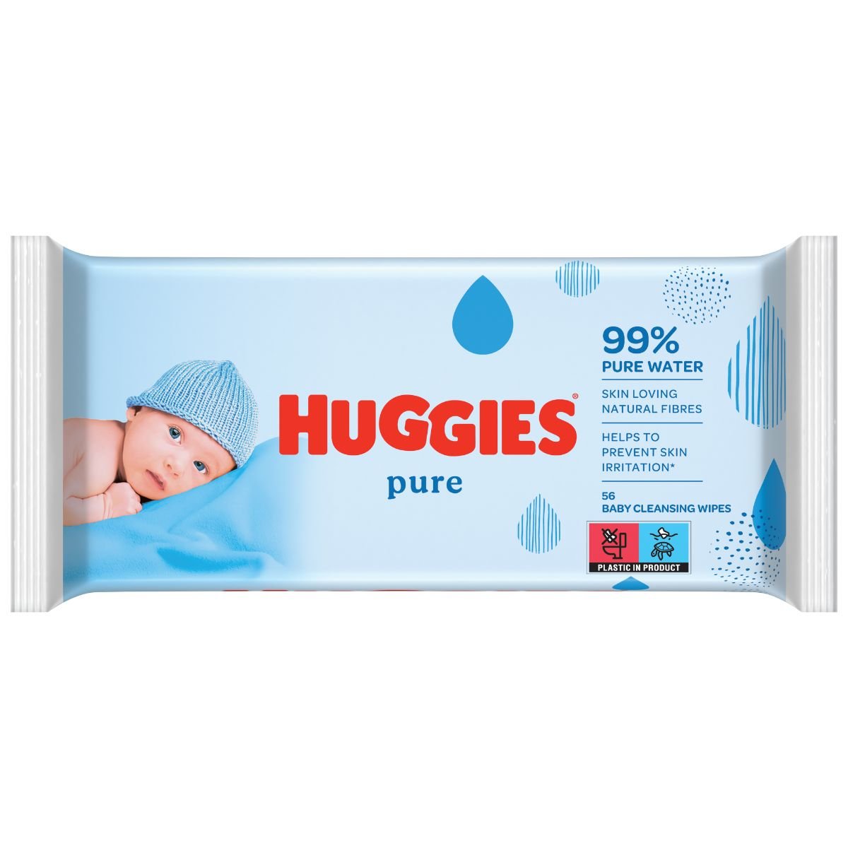 Servetele umede Huggies Pure, 56 buc buc