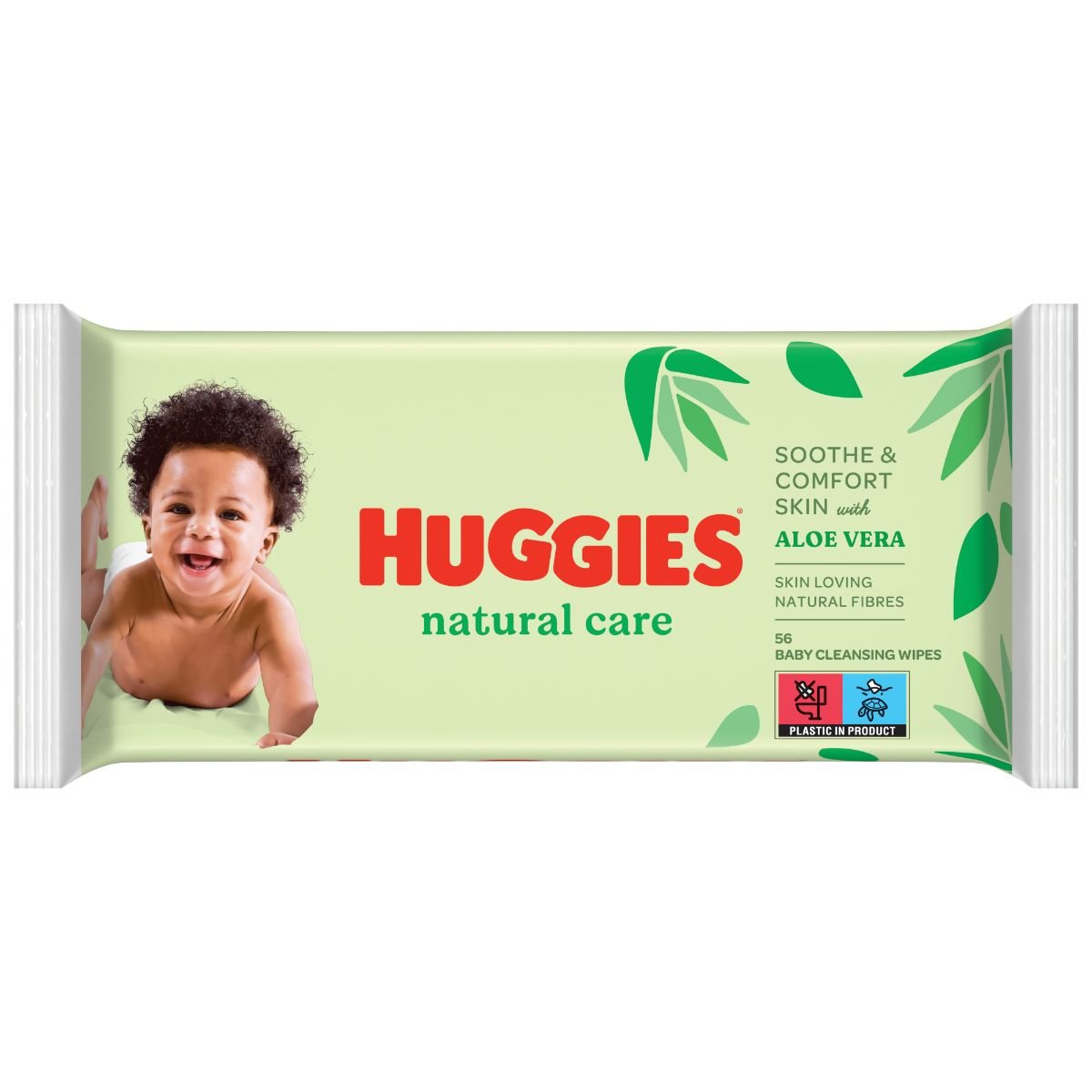 Servetele umede Huggies Wipes Natural Care, 56 buc