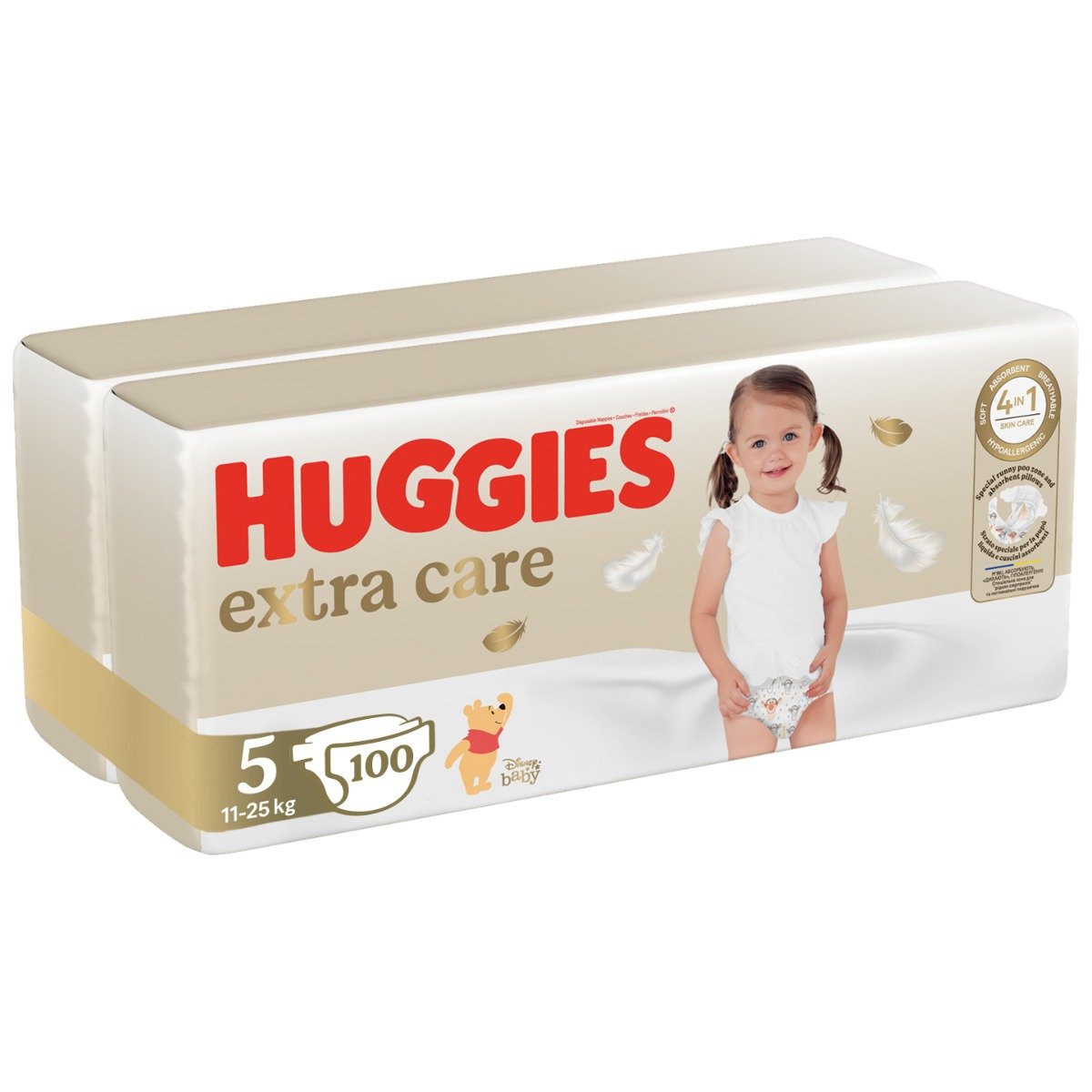 Scutece Huggies, Extra Care Mega, Nr 5, 11-25 Kg, 100 Bucati