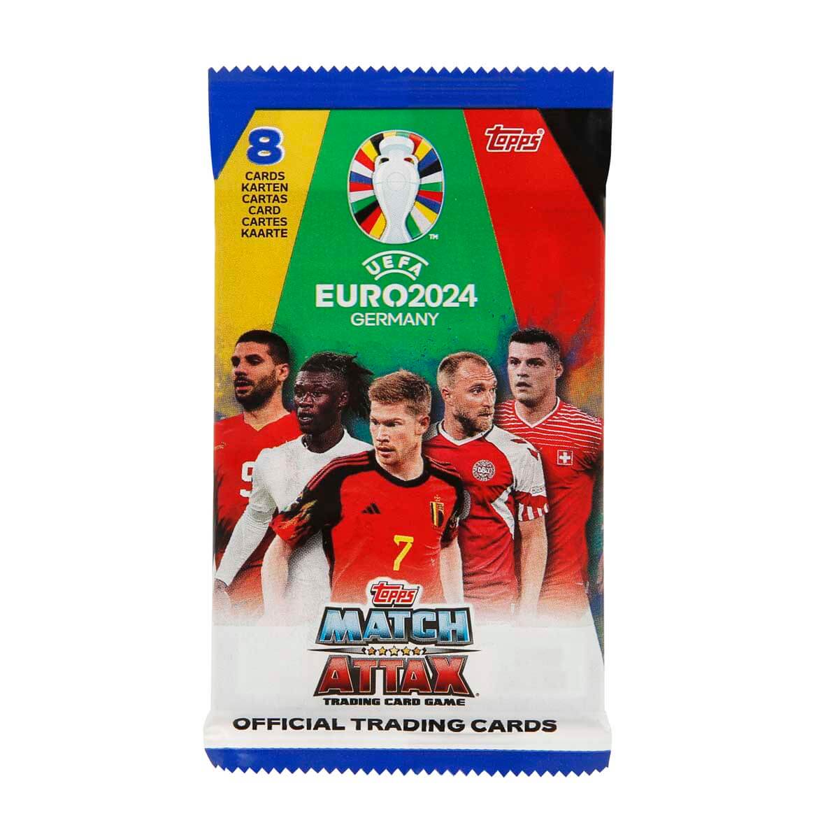 Cartonase cu jucatori de fotbal, Topps, UEFA EURO 2024, 8 buc