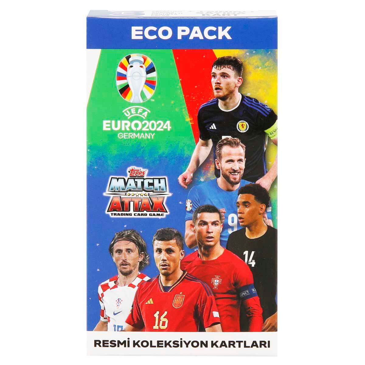 Cartonase eco pack cu jucatori de fotbal, Topps, UEFA EURO 2024
