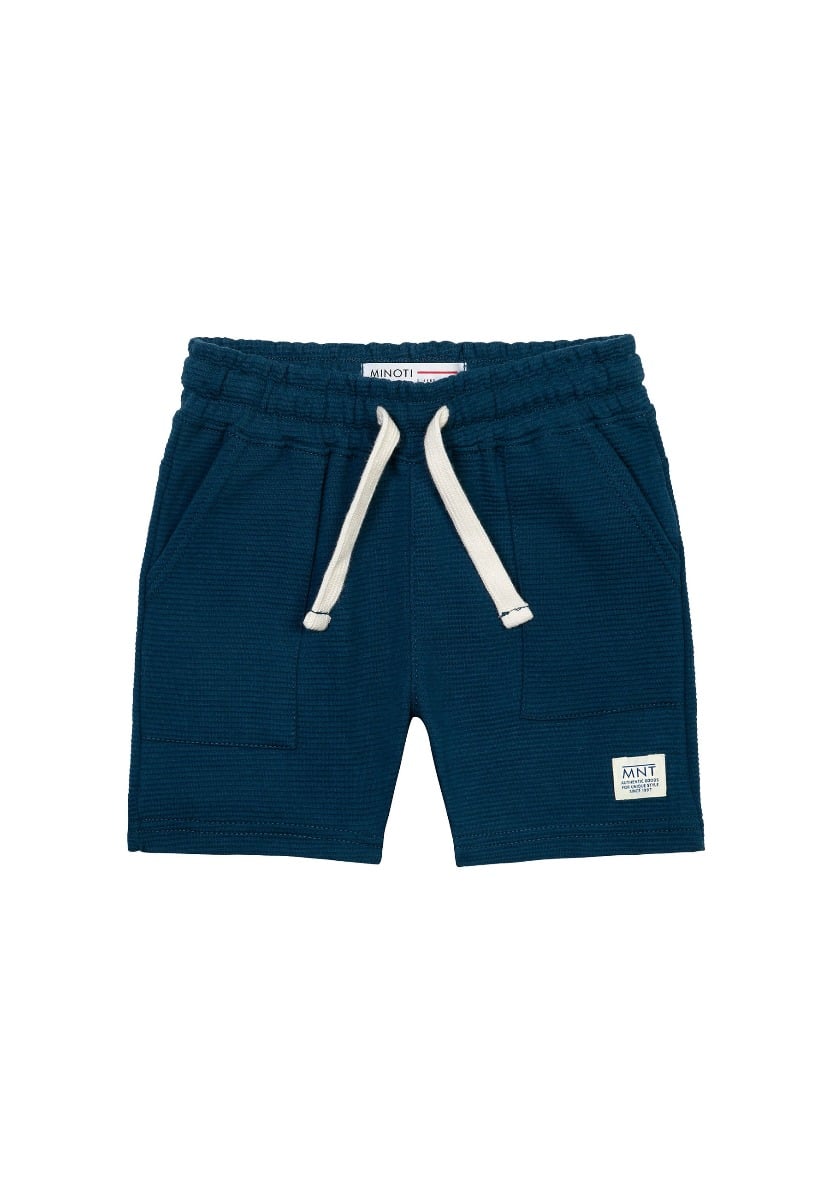 Pantaloni scurti cu talie elastica, Minoti, Bleumarin