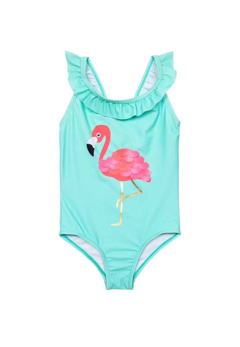 Costum de baie intreg, Minoti, flamingo verde baie