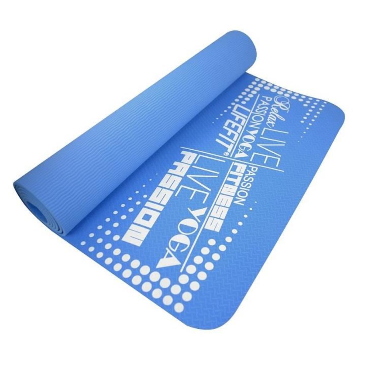 Saltea yoga Tpe DHS, 183 cm, Albastru (183 imagine 2022 protejamcopilaria.ro