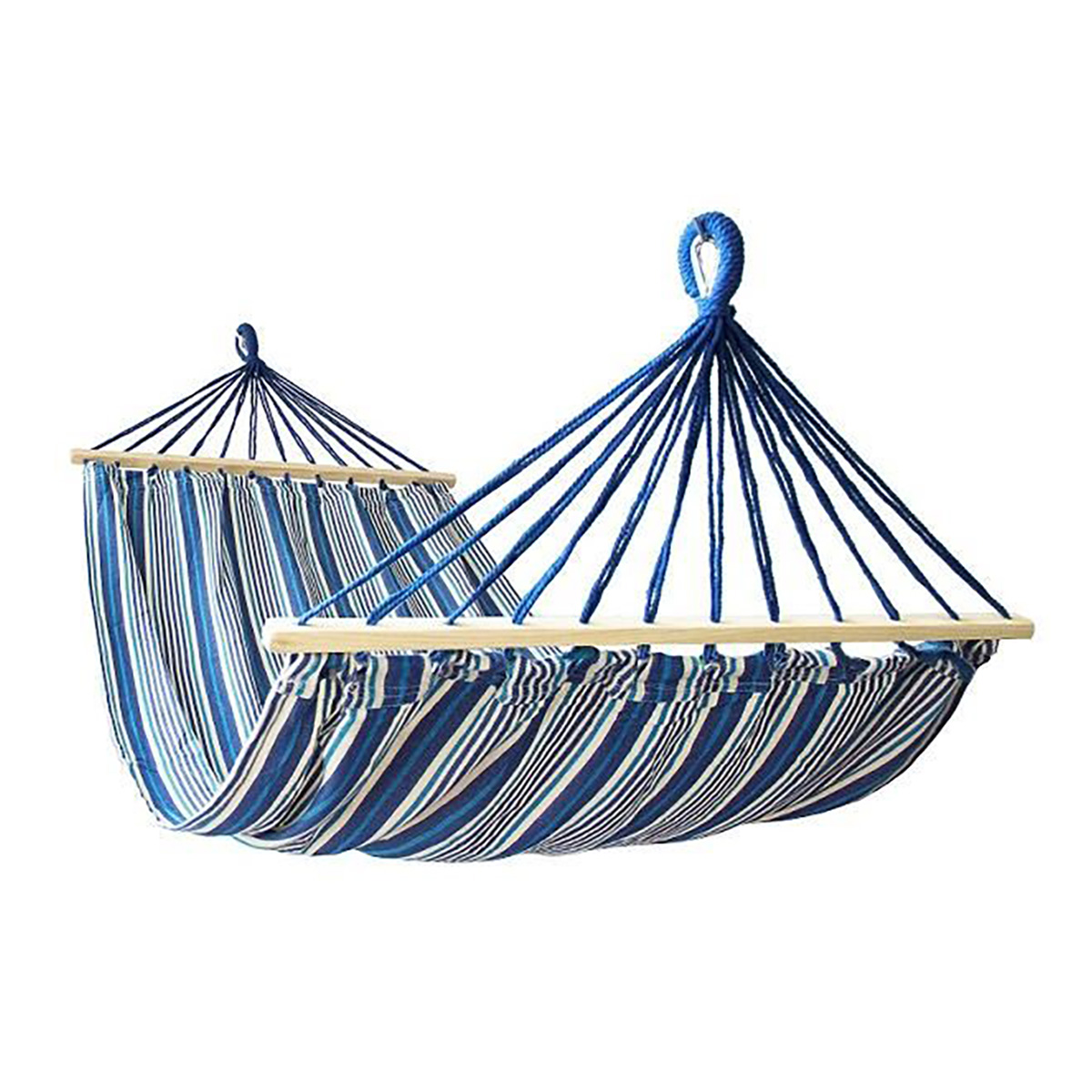 Hamac DHS Calter, Albastru-Alb, 200 x 100 cm