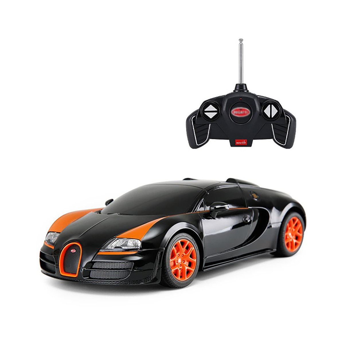 Masina cu telecomanda Rastar Bugatti Veyron Grand Sport Vitesse, 1:18, Negru Masinute electrice imagine 2022
