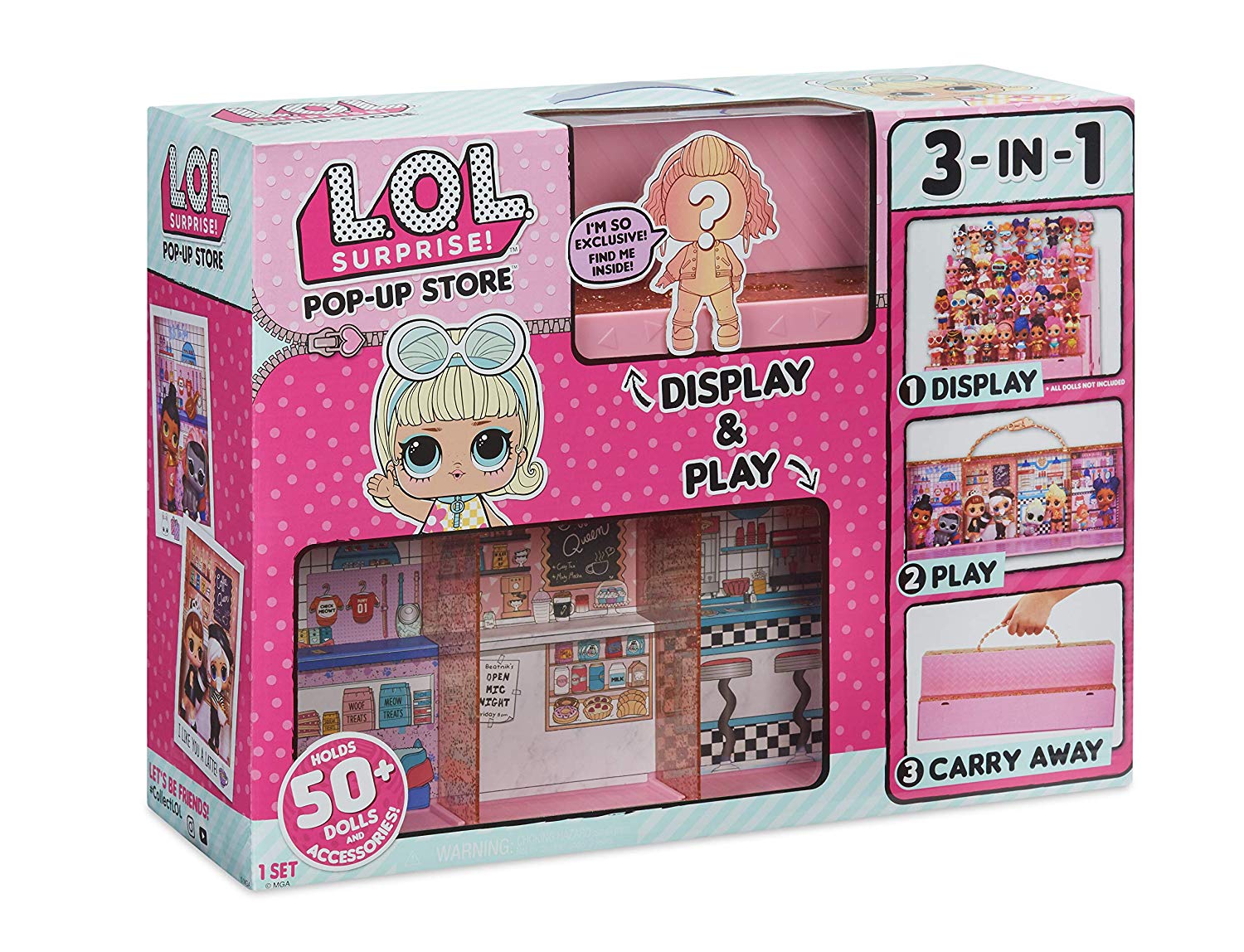 Set de joaca lol surprise, pop-up store 3 in 1