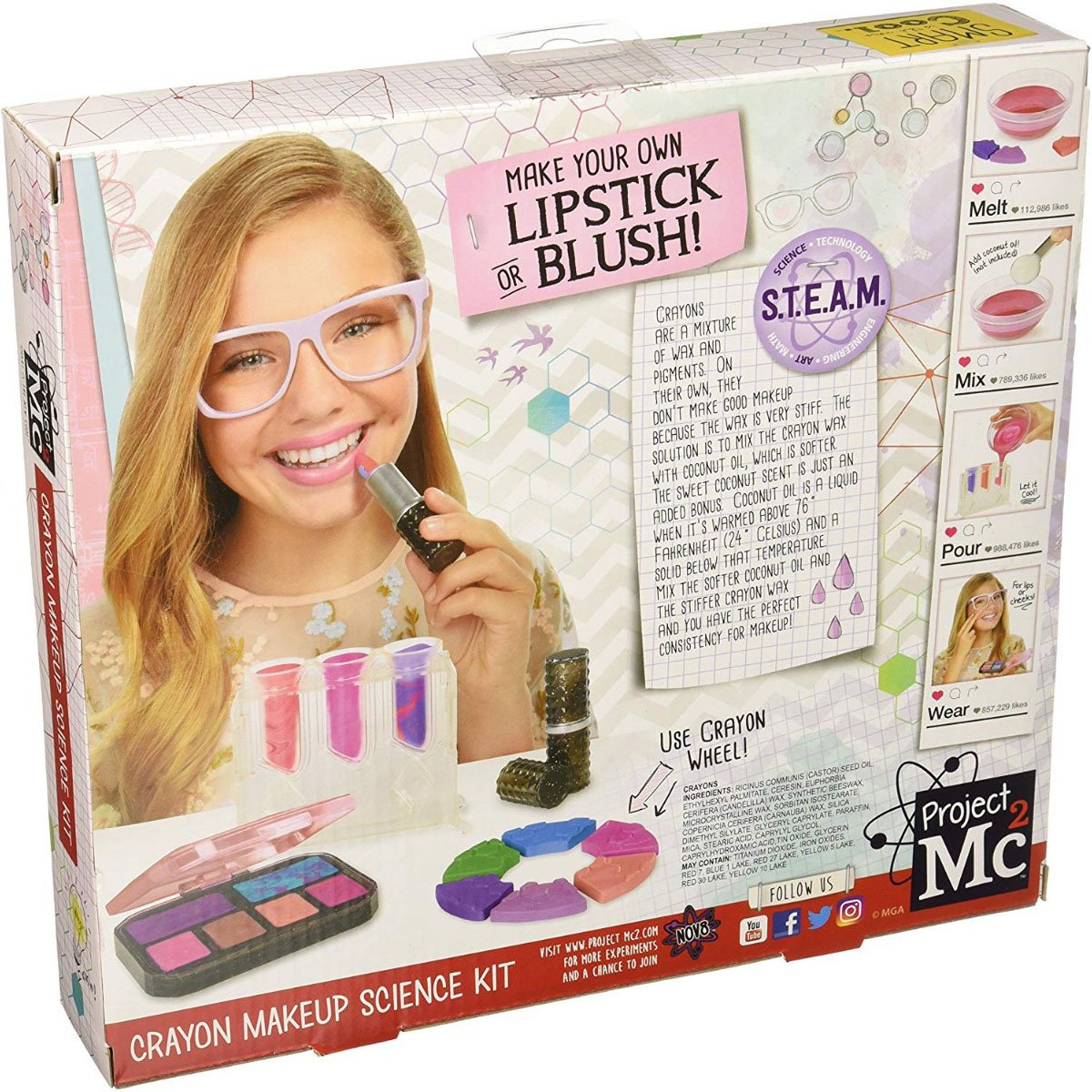 Set de joaca project mc2 - color change makeup kit
