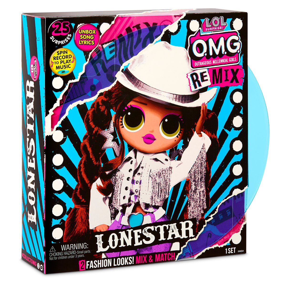 LOL Surprise OMG Remix, Papusa Fashion Lonestar cu 25 de surprize, 567233E7C
