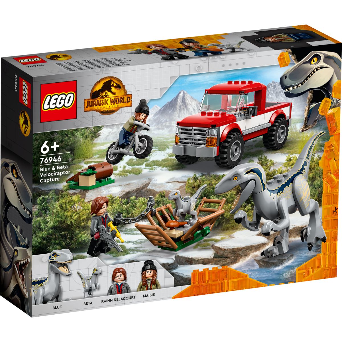 LEGO® Jurassic World – Blue And Beta Velociraptor Capture (76946) (76946) imagine 2022 protejamcopilaria.ro