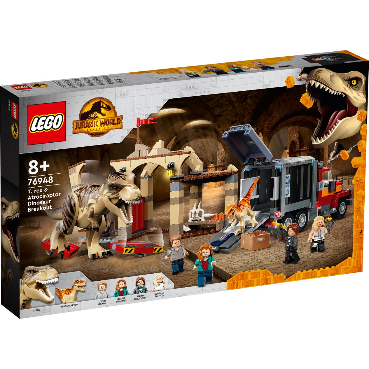 LEGOÂ® Jurassic World - Evadarea dinozaurilor Trex si Atrociraptor (76948)