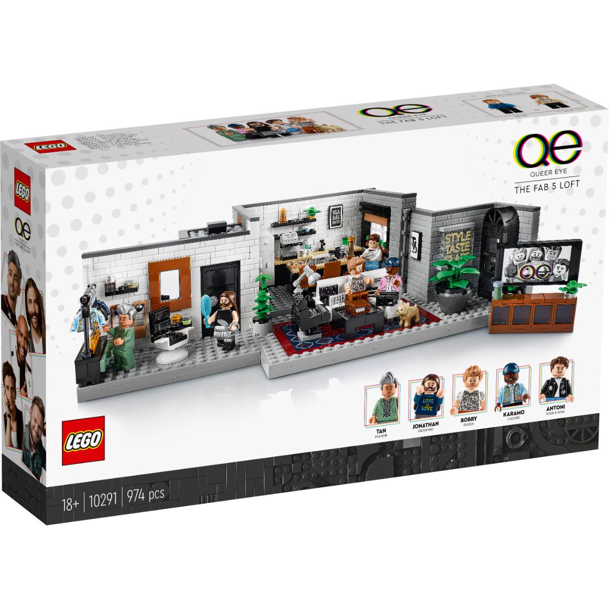 LEGO® Icons – Queer Eye, Loftul celor cinci fabulosi (10291) LEGO® imagine noua responsabilitatesociala.ro