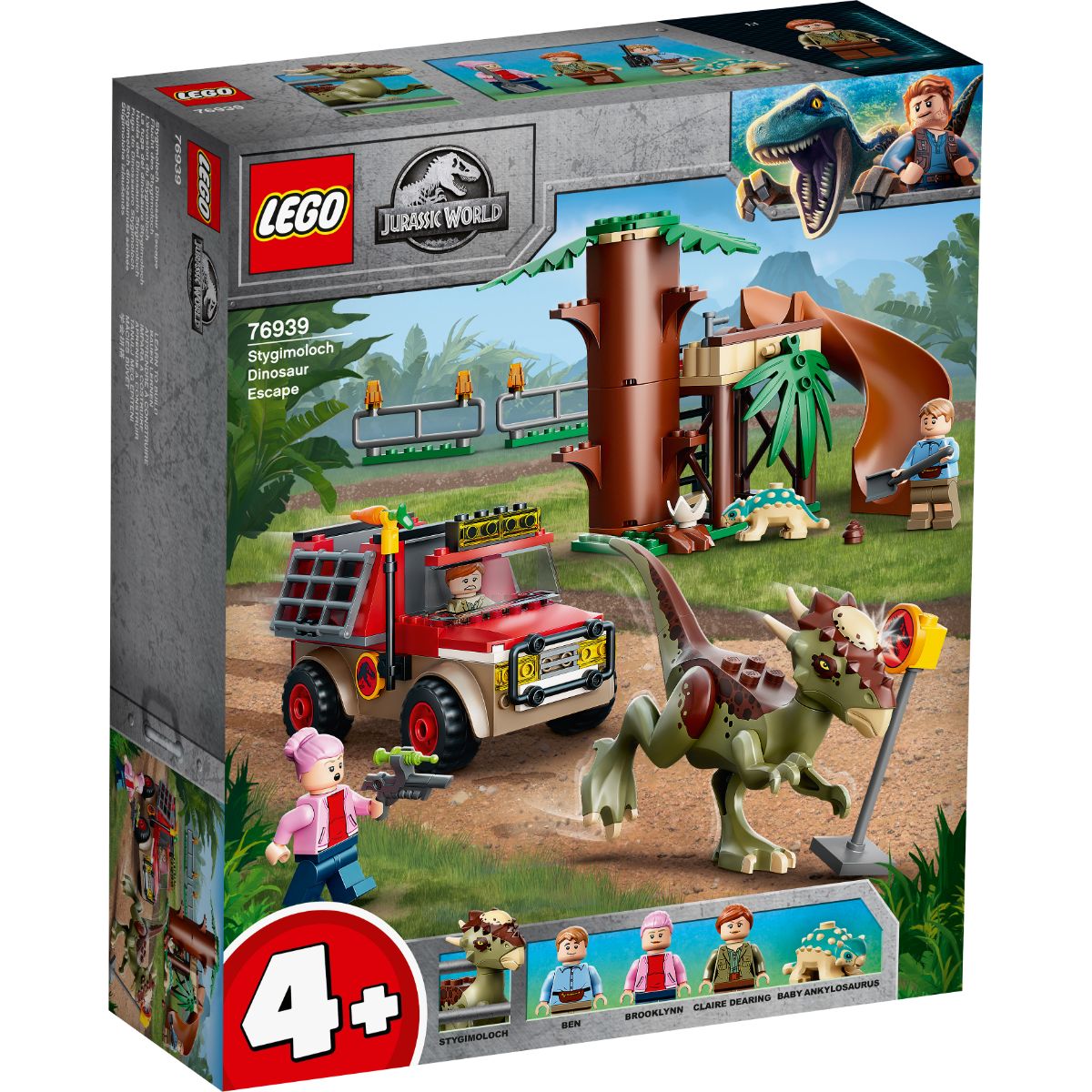 Lego® jurassic world - evadarea dinozaurului stygimoloch (76939)